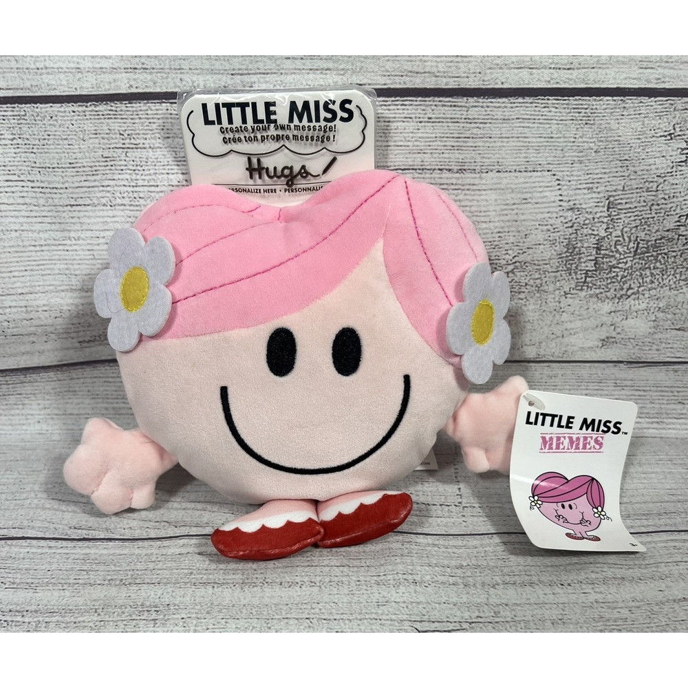 Little Miss Memes Miss Hugs 6 inch Plush Stuffed Toy Pink 2023 NWT
